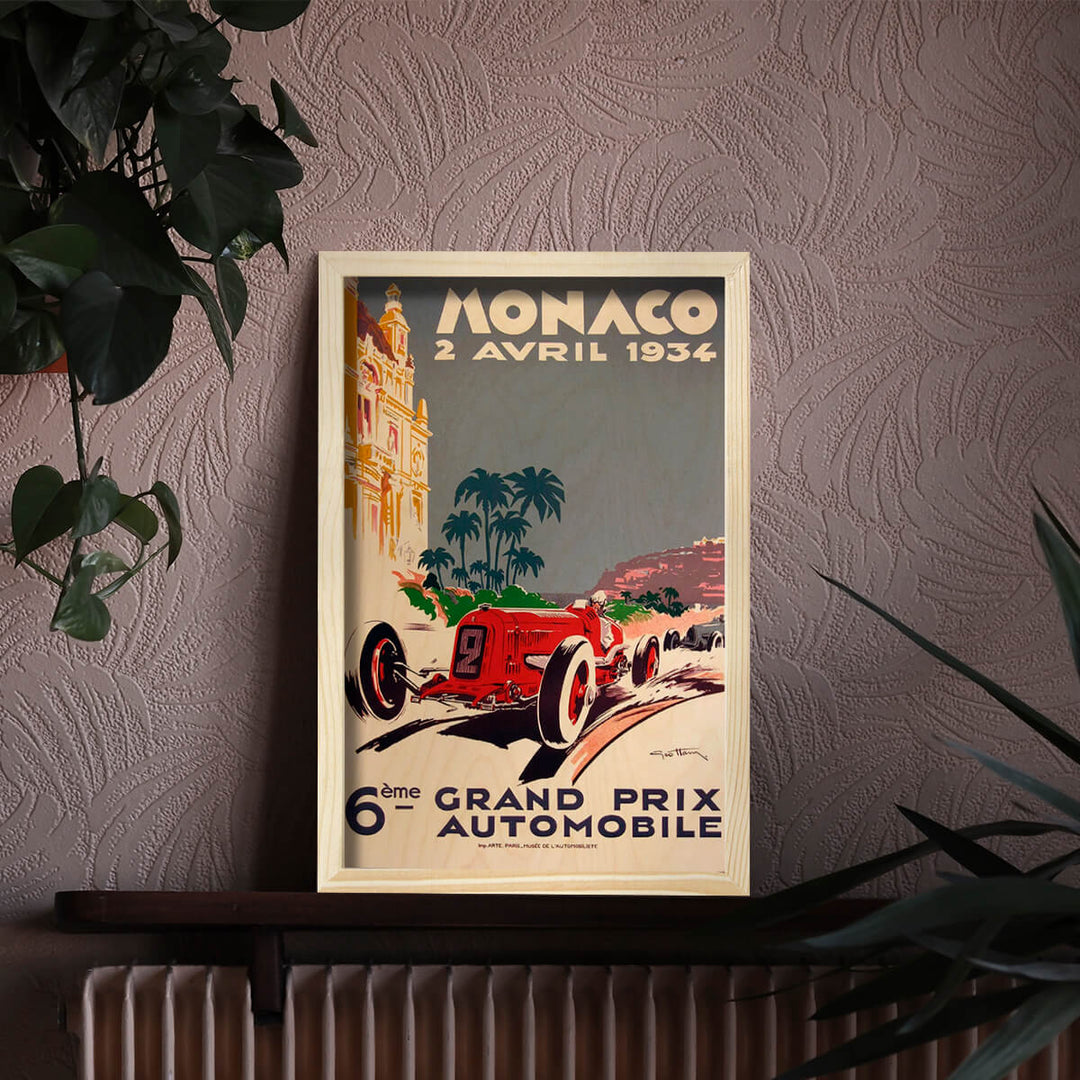 Monaco Grand Prix Wooden Wall Art