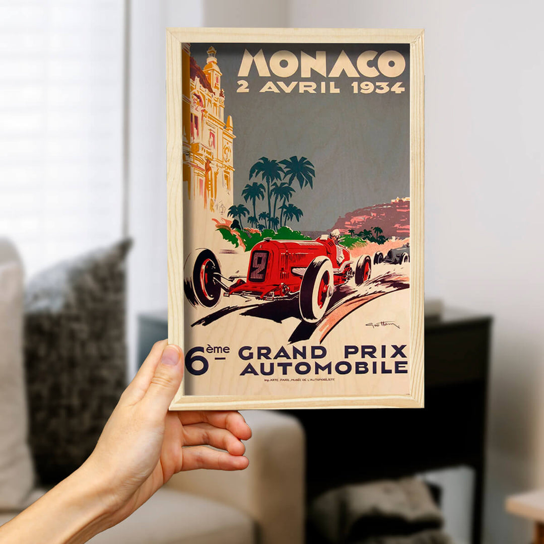 Monaco Grand Prix Wooden Wall Art