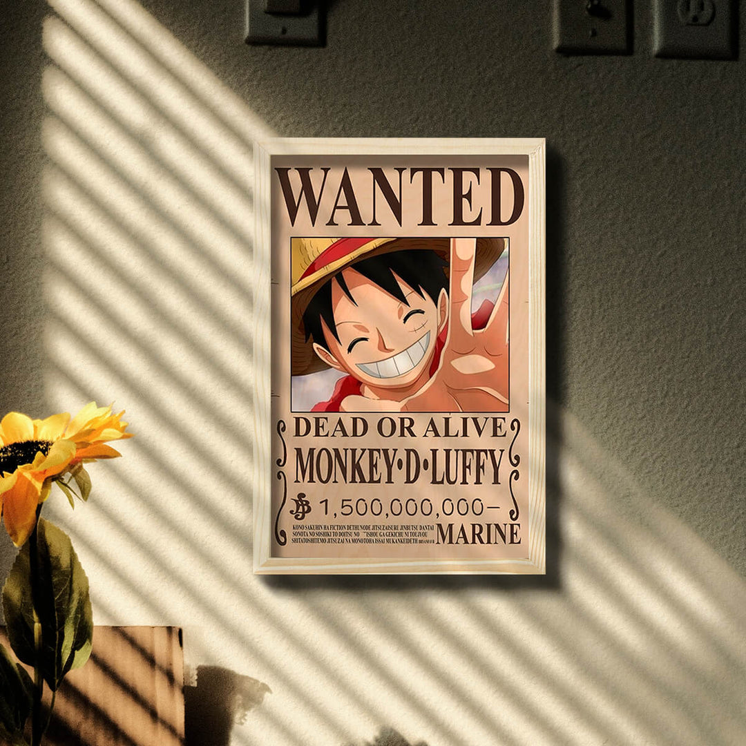 Monkey D. Luffy Bounty Wooden Wall Art