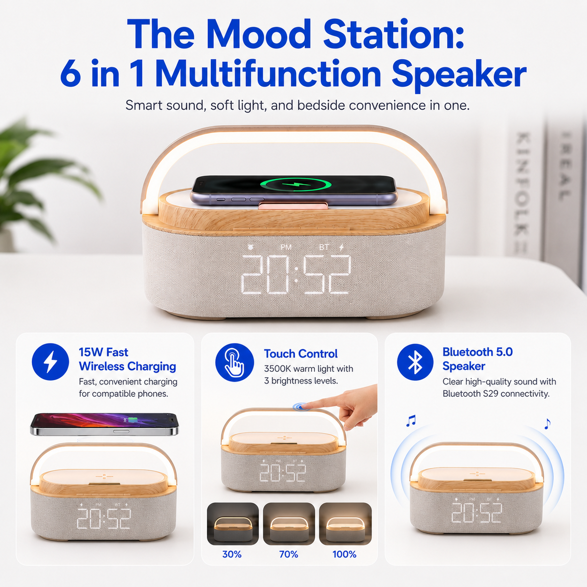 The Mood Station: 6 in 1 Multifunction Speaker