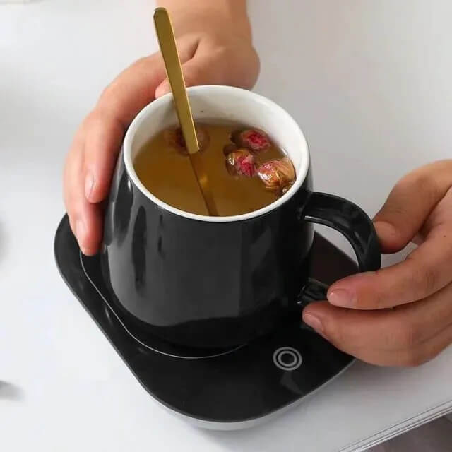 Coffee Mug With Electric Warmer