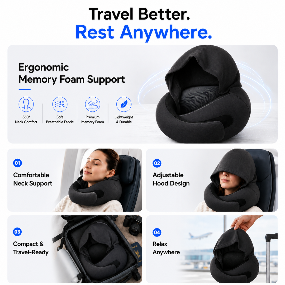 Nap Ninja Neck Pillow