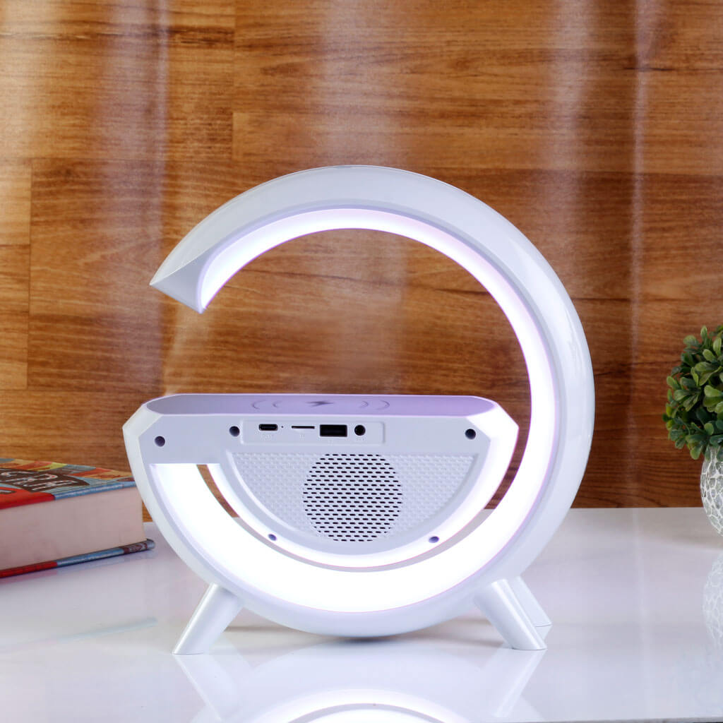 G Intelligent Lamp with Speaker, Clock and Wireless Charger