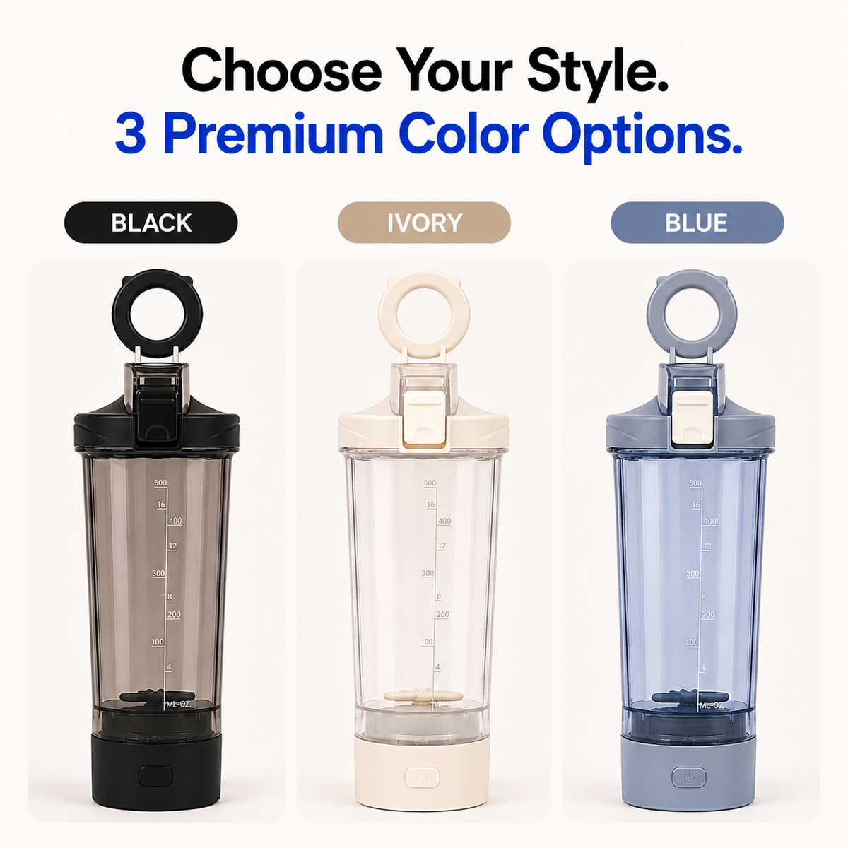 ShakerMate Electric Shaker with Magnetic Phone Stand