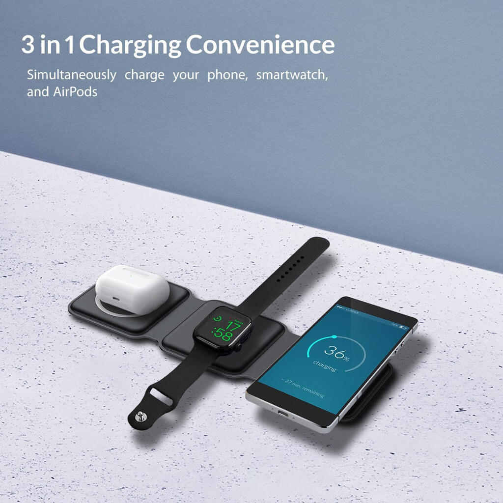3-in-1 Foldable MagSafe Wireless Charger