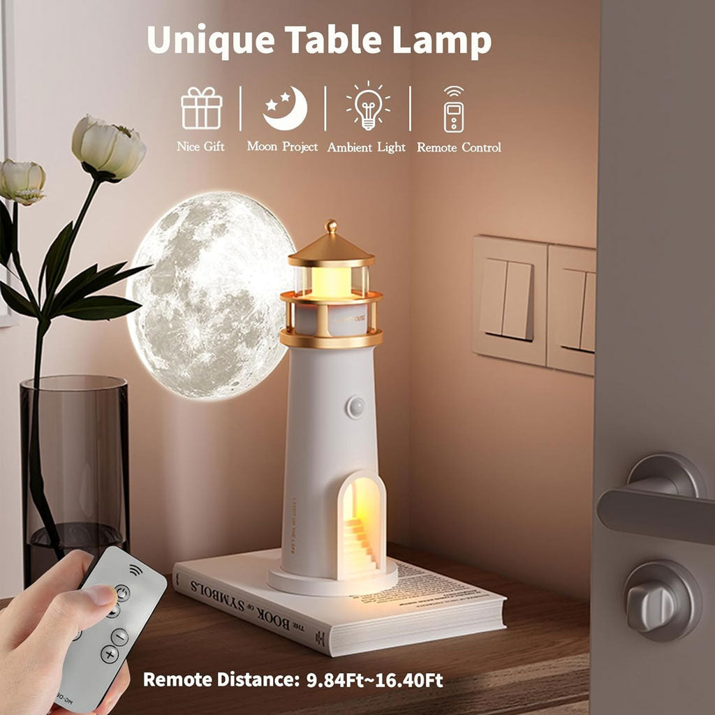 Lighthouse Lamp with Projector