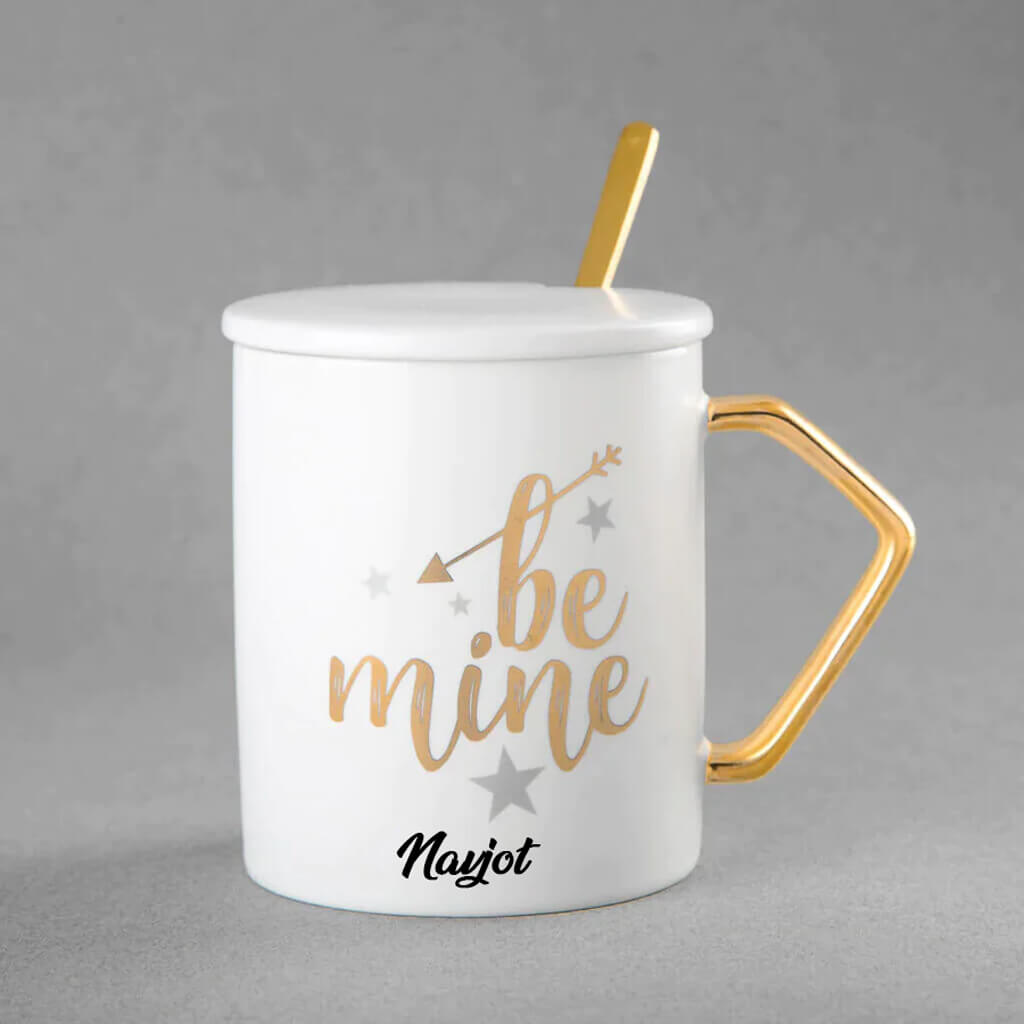 Be My Love Mug With Lid & Spoon