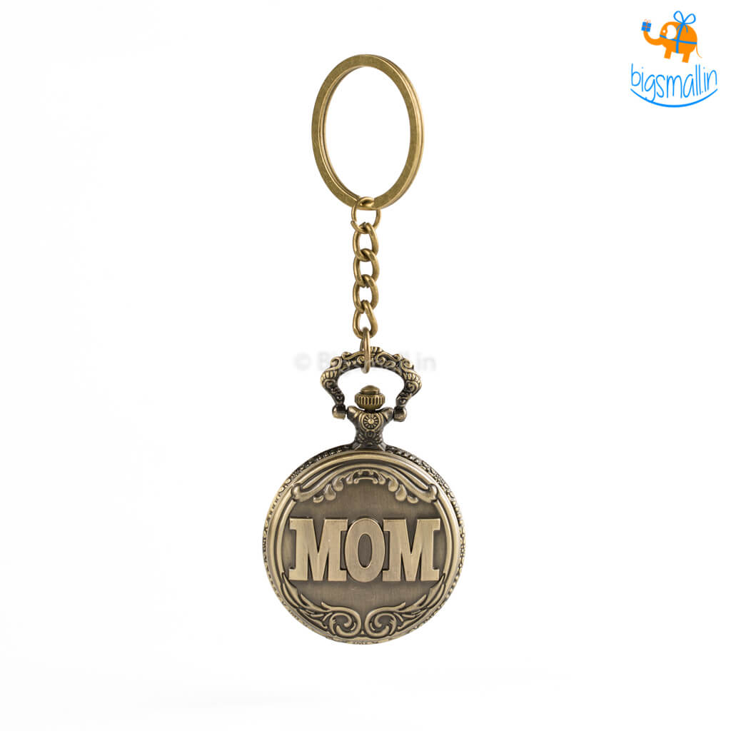Mom Pocket Watch Keychain