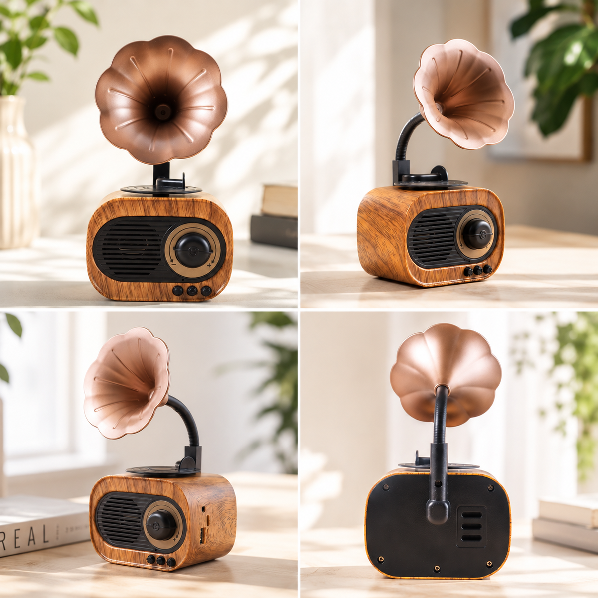 Vintage Gramophone Bluetooth Speaker