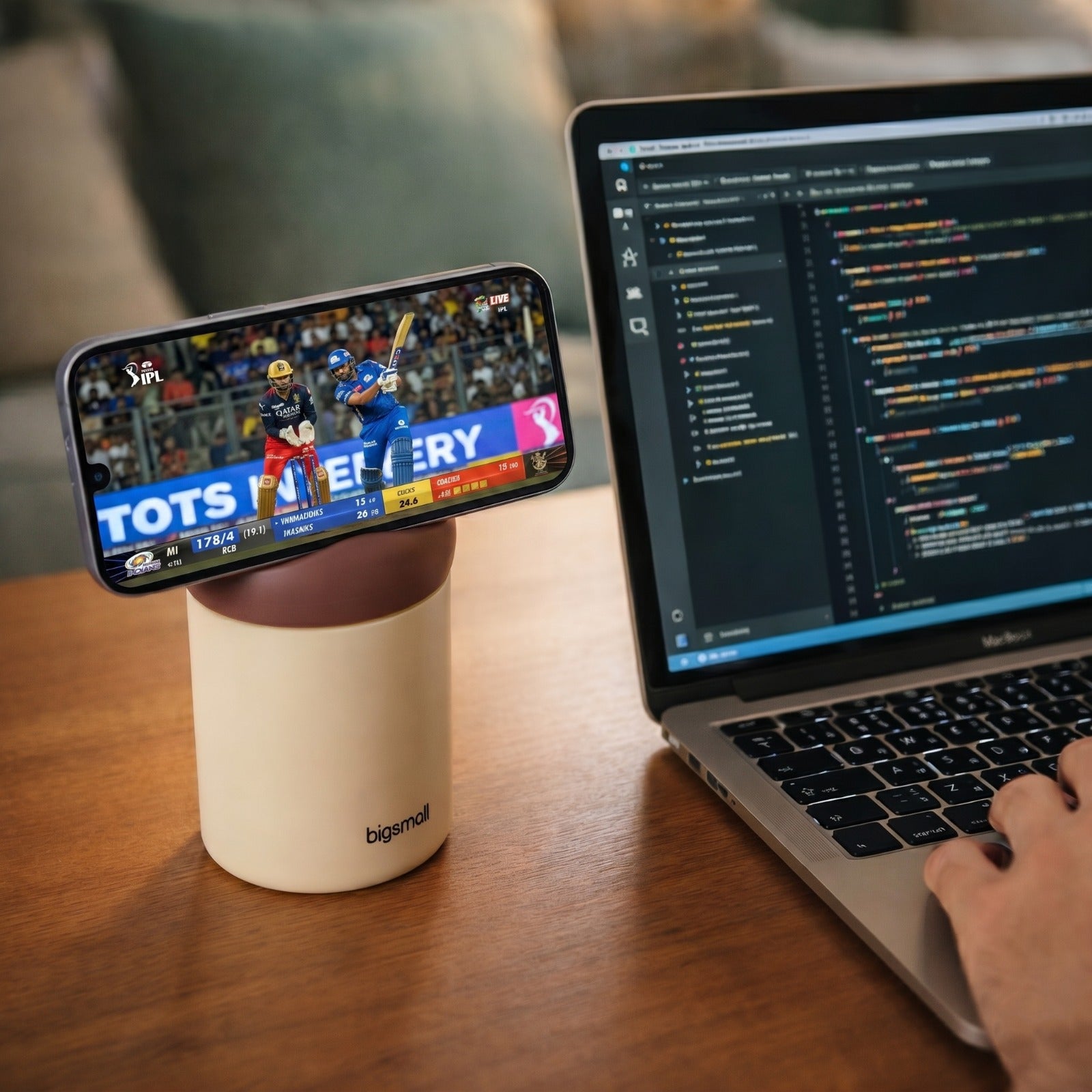 Hydra Glass Bottle & Phone Rest
