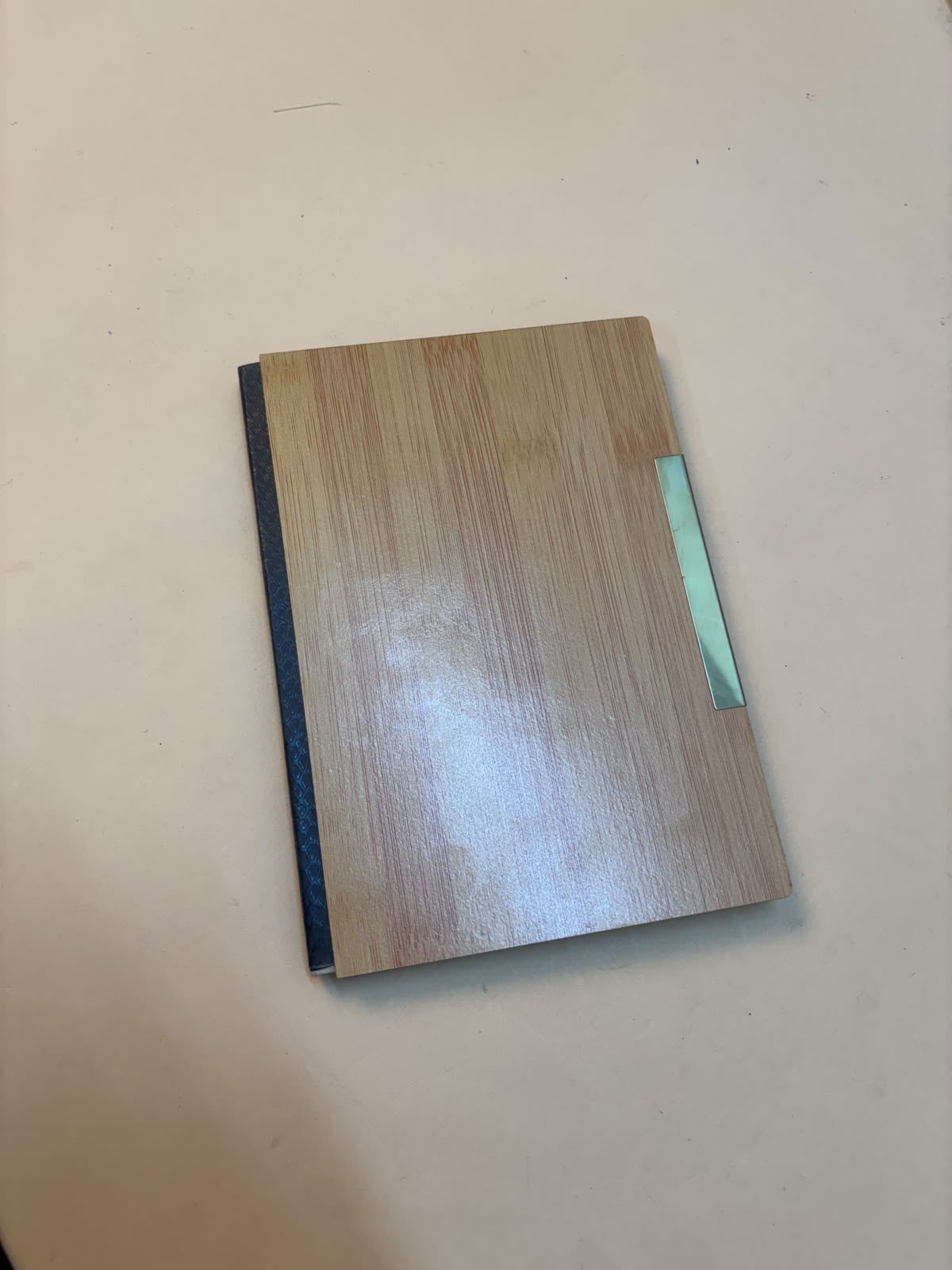Bamboo Wood Cover Diary
