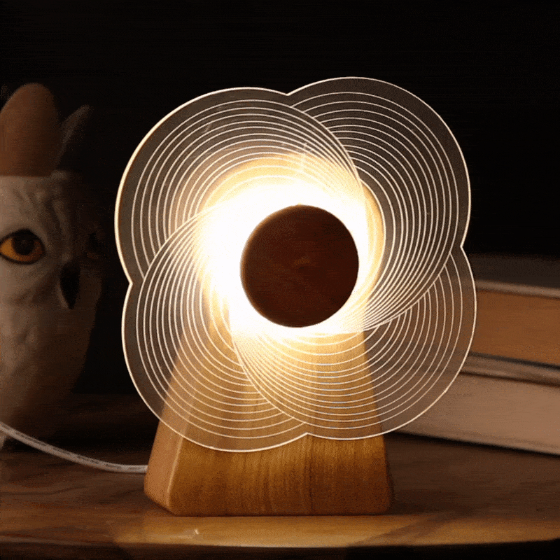 Rotating LED Windmill Lamp