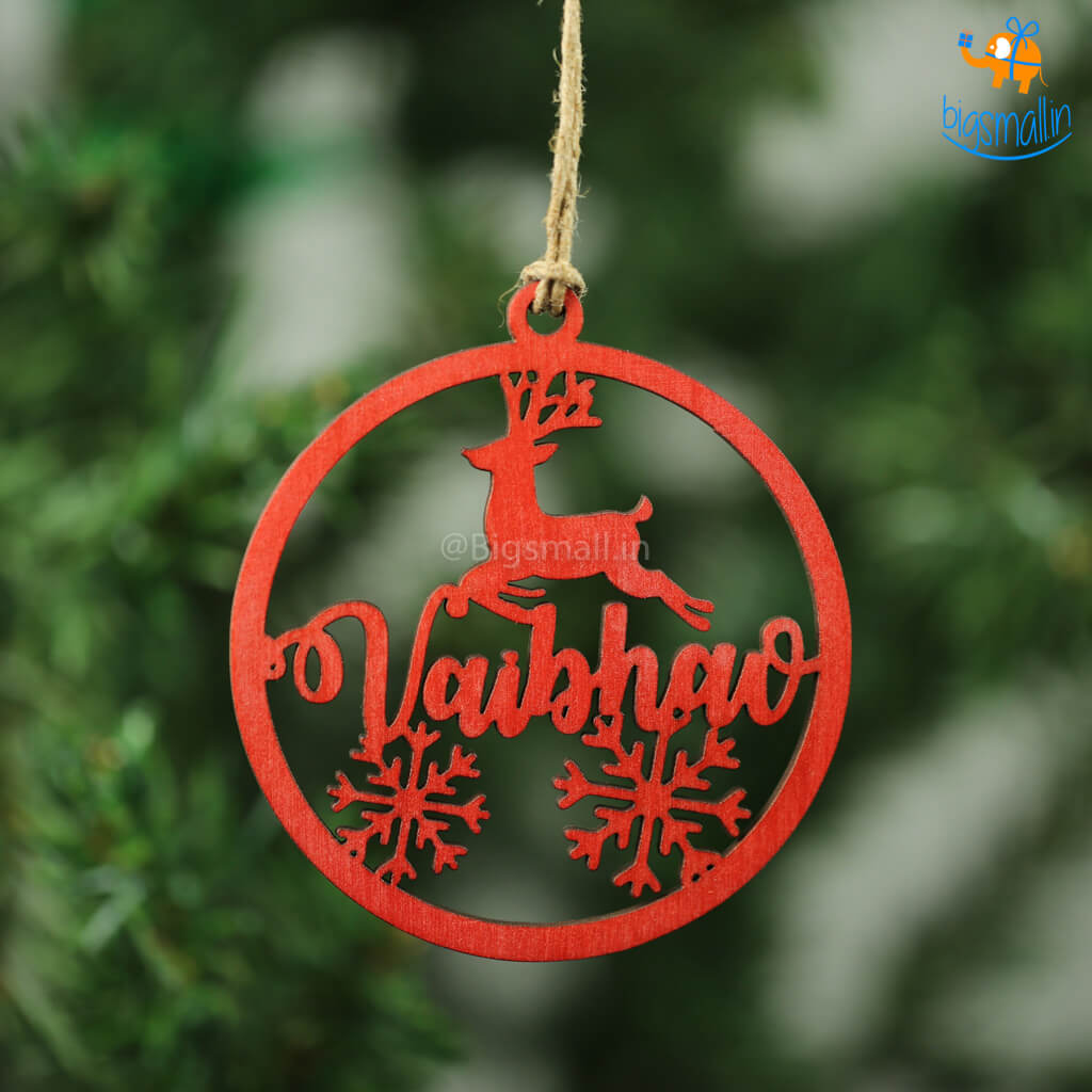 Personalized Name Wooden Christmas Ornament | COD Not Available