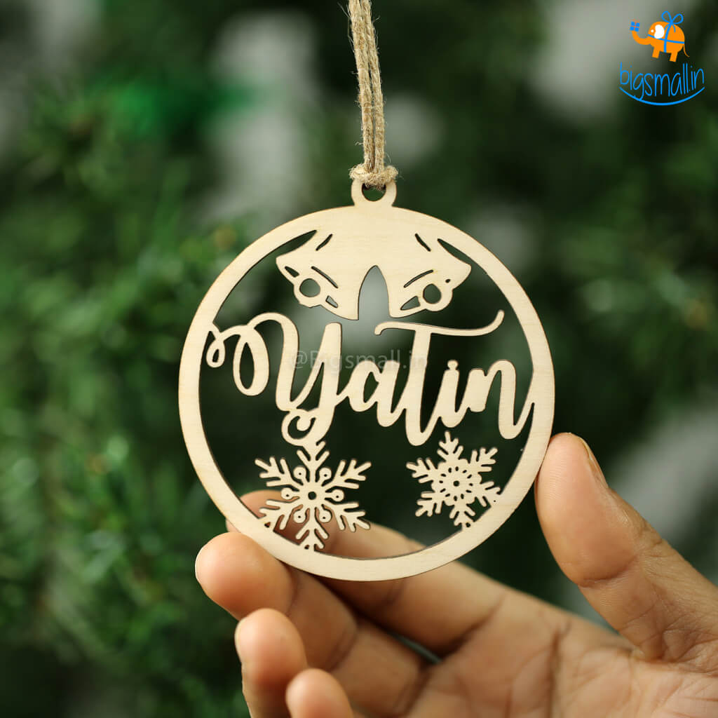 Personalized Name Wooden Christmas Ornament | COD Not Available