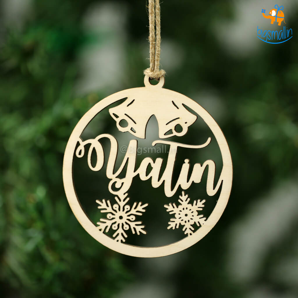 Personalized Name Wooden Christmas Ornament | COD Not Available