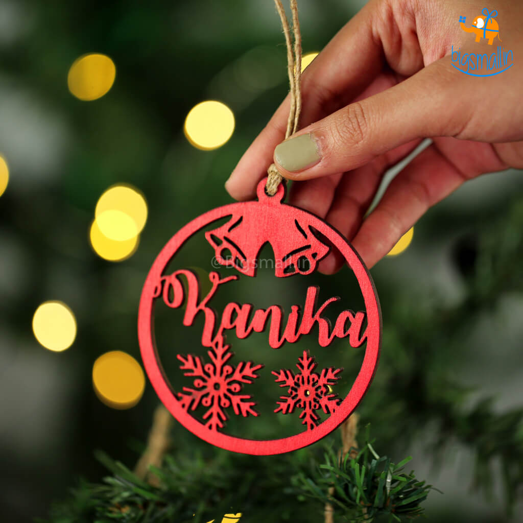 Personalized Name Wooden Christmas Ornament | COD Not Available