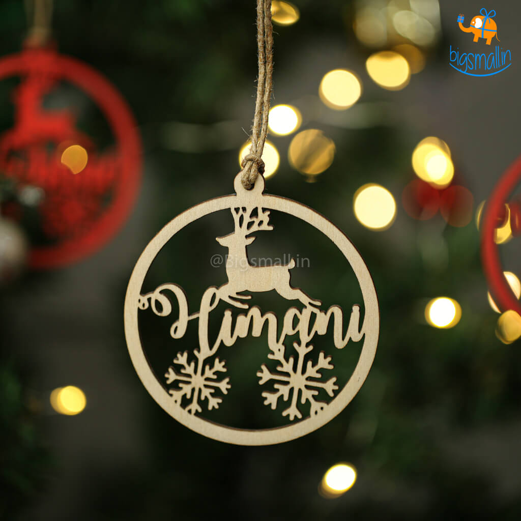 Personalized Name Wooden Christmas Ornament | COD Not Available