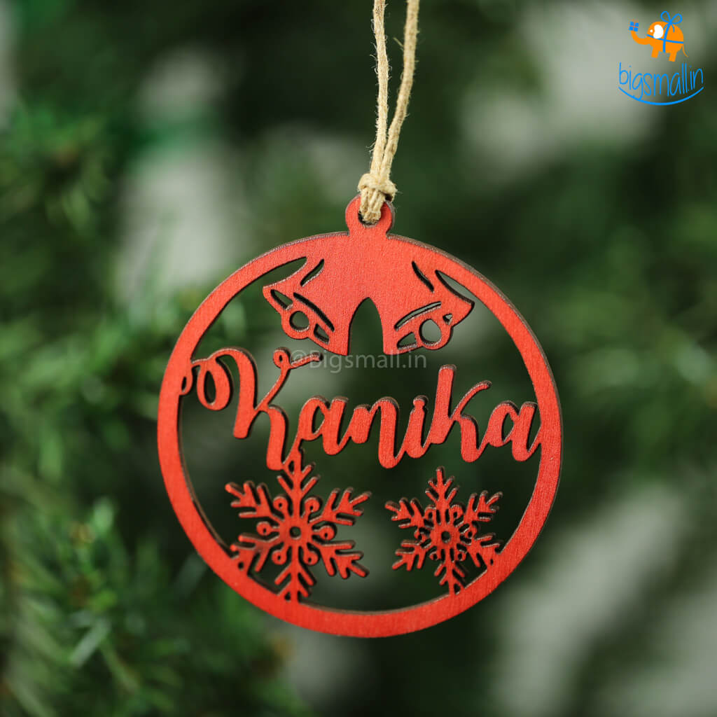 Personalized Name Wooden Christmas Ornament | COD Not Available