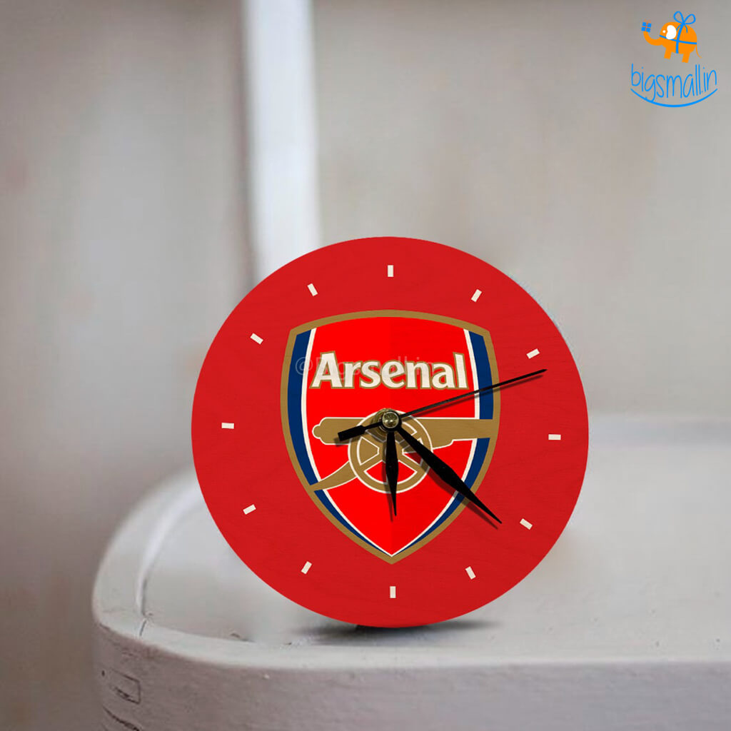 Arsenal Wooden Table Clock