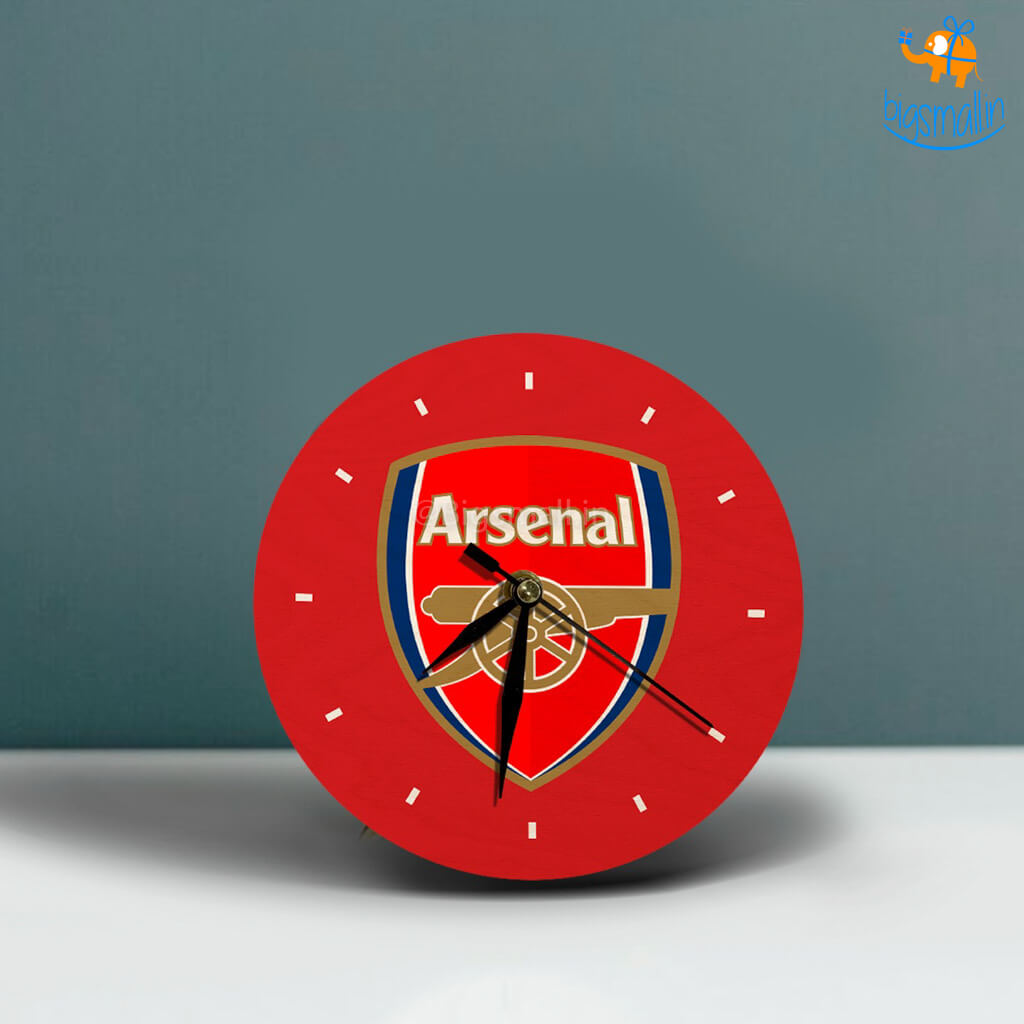 Arsenal Wooden Table Clock