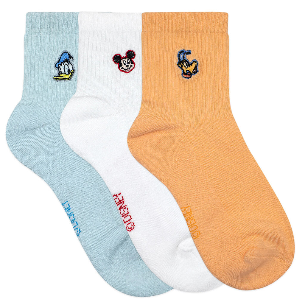 Donald, Mickey and Pluto Socks - Pack of 3