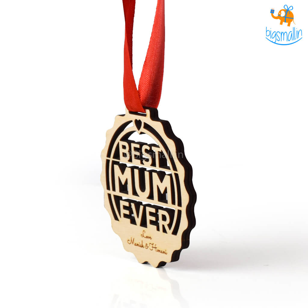 Personalized Best Mum Wooden Medal | COD Not Available