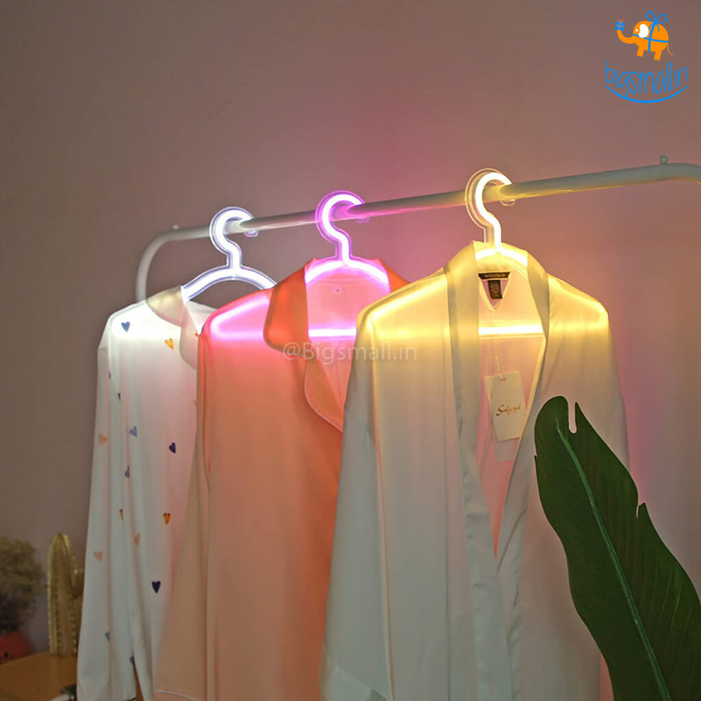 Clothes Hanger LED Neon Lamp