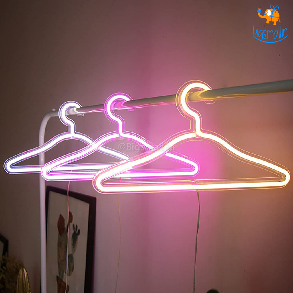 Clothes Hanger LED Neon Lamp