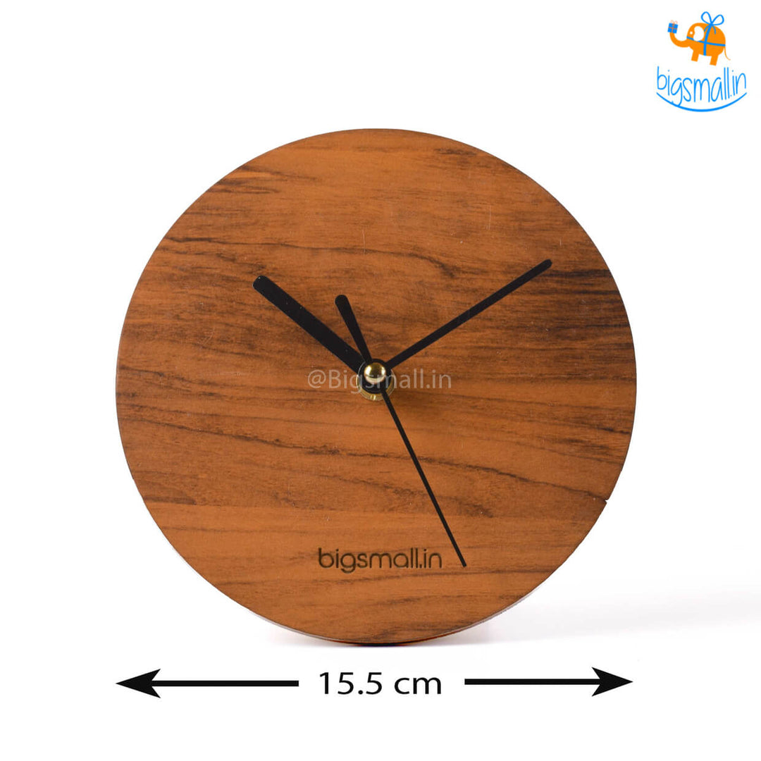 Minimal Wooden Table Clock