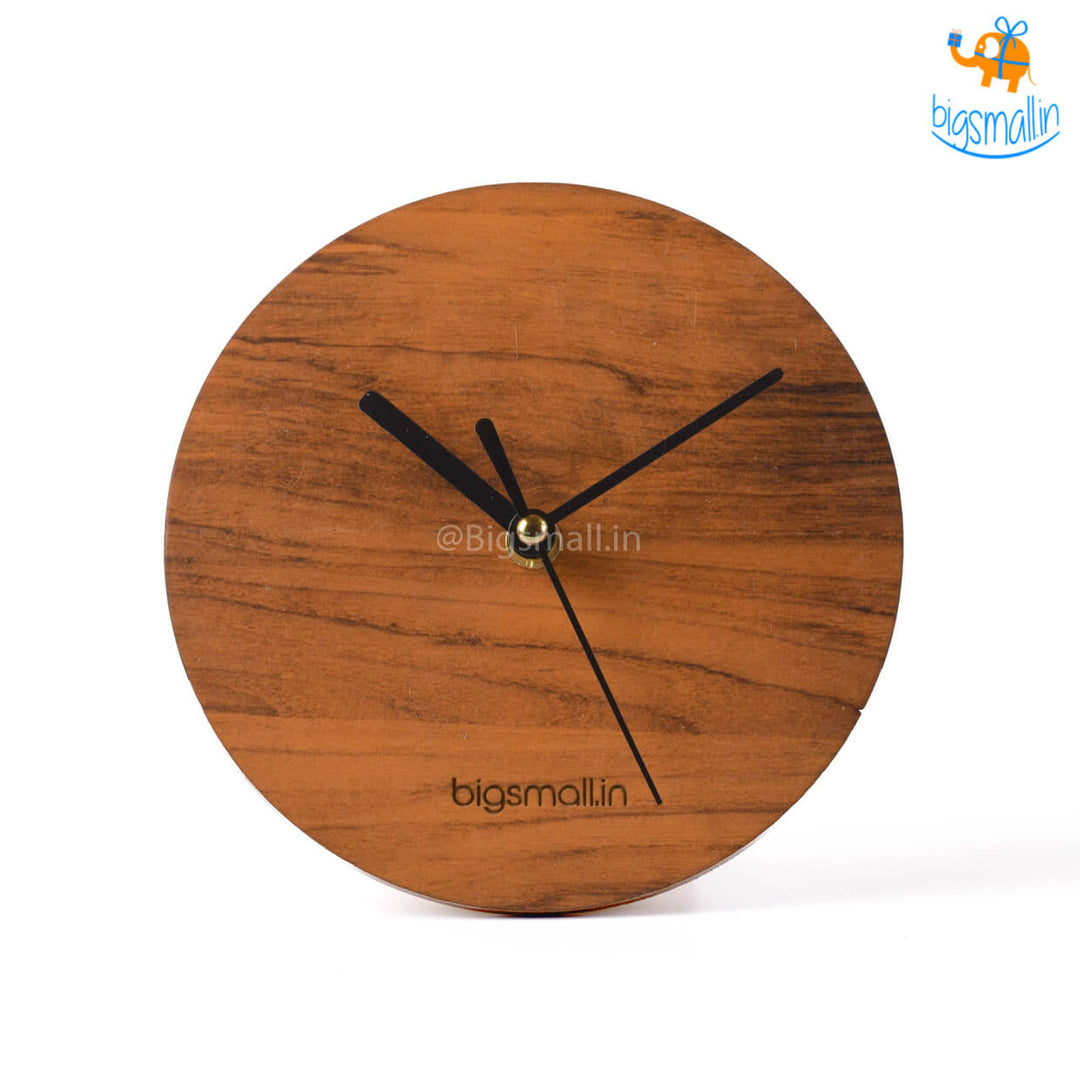 Minimal Wooden Table Clock