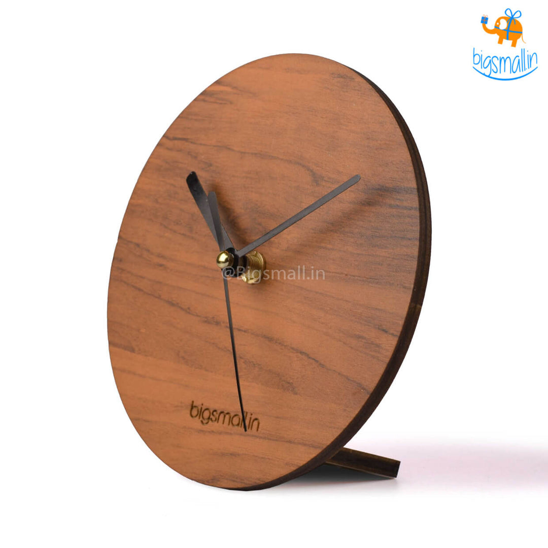 Minimal Wooden Table Clock