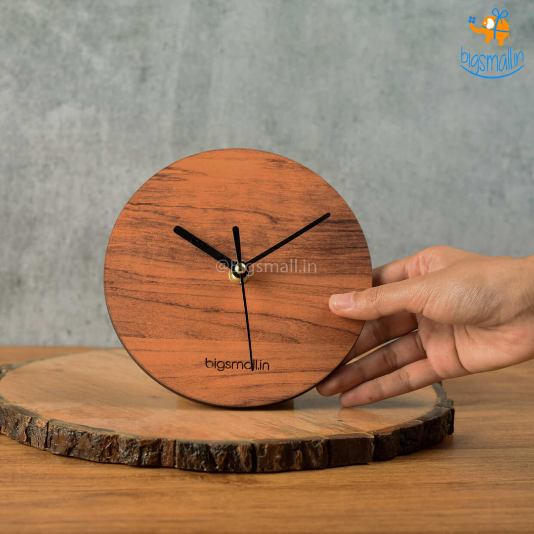 Minimal Wooden Table Clock