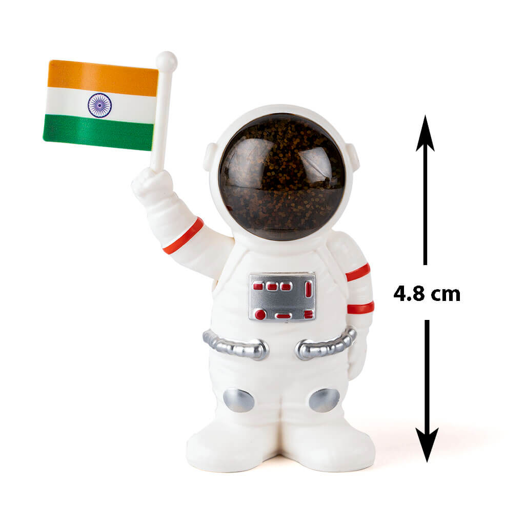 Solar Powered Astronaut Flag Figurine