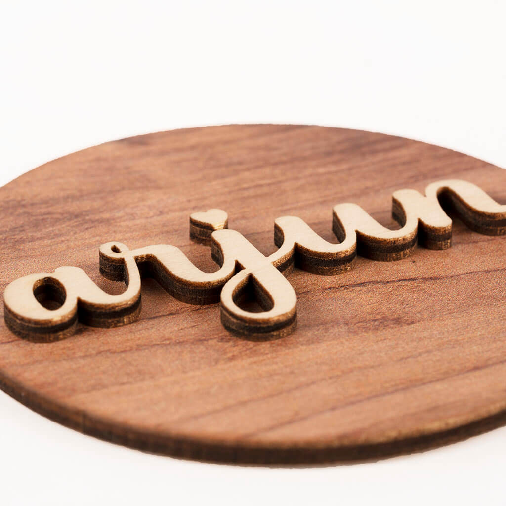 Personalized Wooden Fridge Magnet
