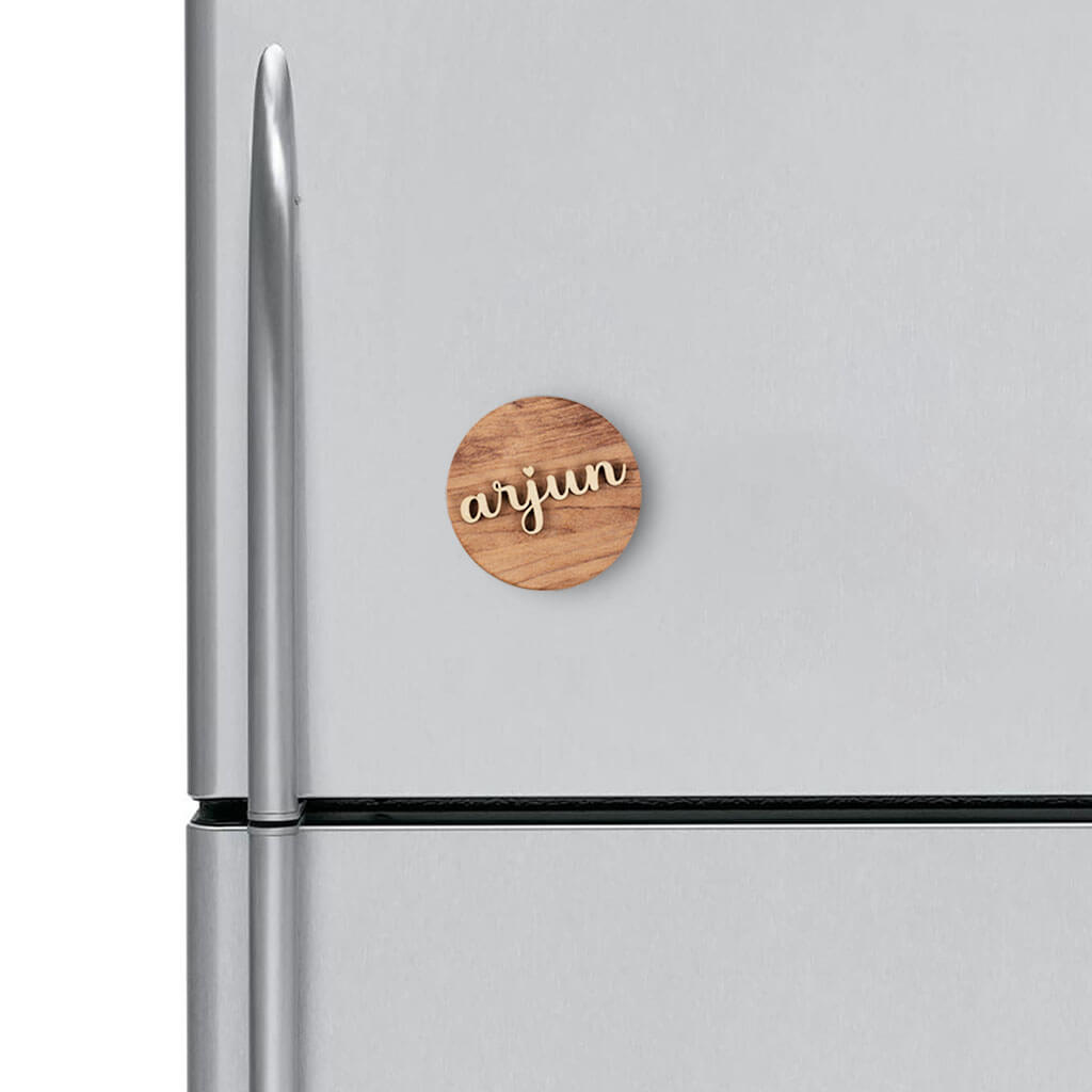 Personalized Wooden Fridge Magnet