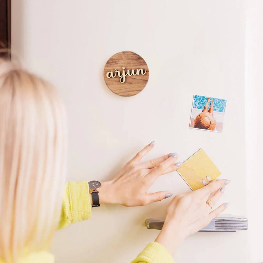 Personalized Wooden Fridge Magnet