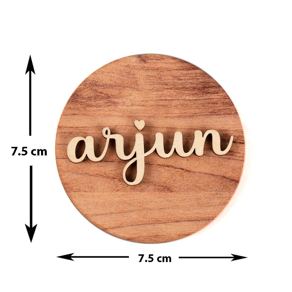 Personalized Wooden Fridge Magnet
