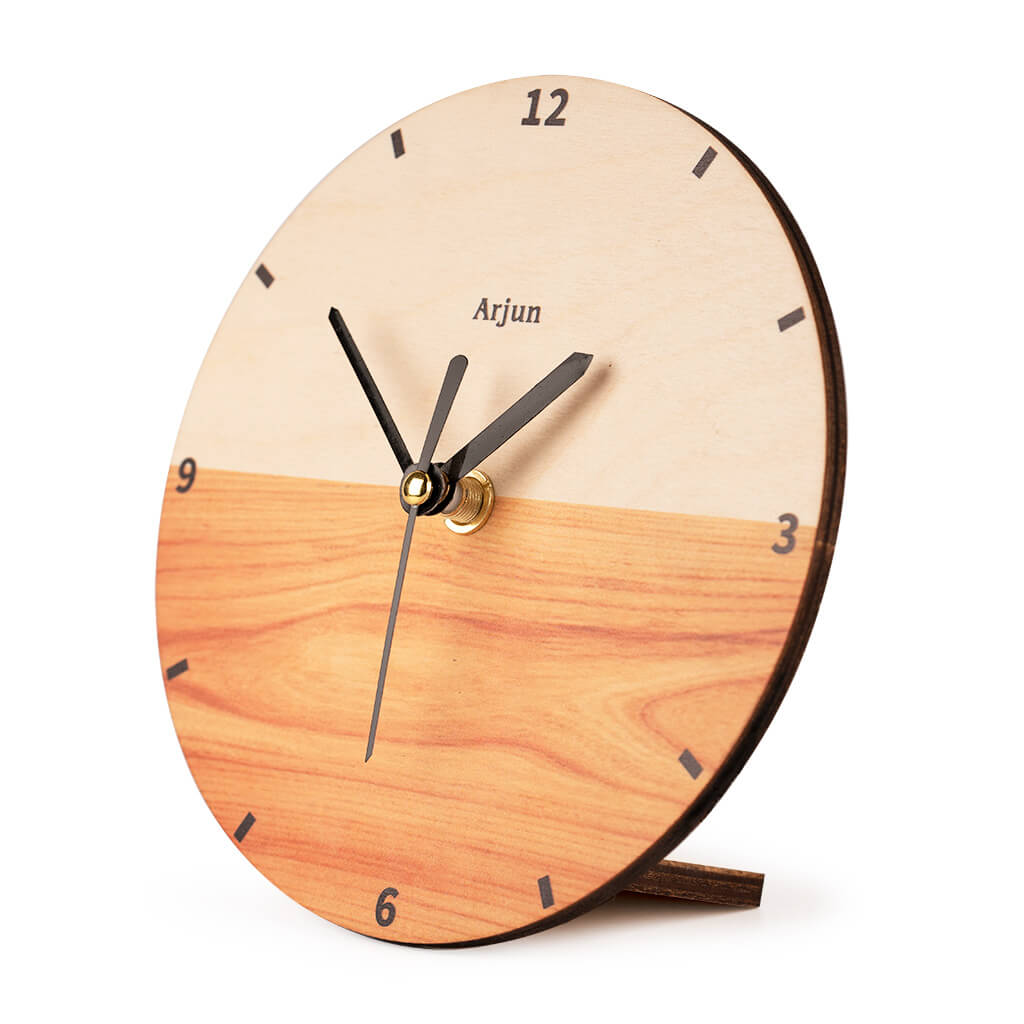 Personalized Minimal Wooden Clock | COD not available