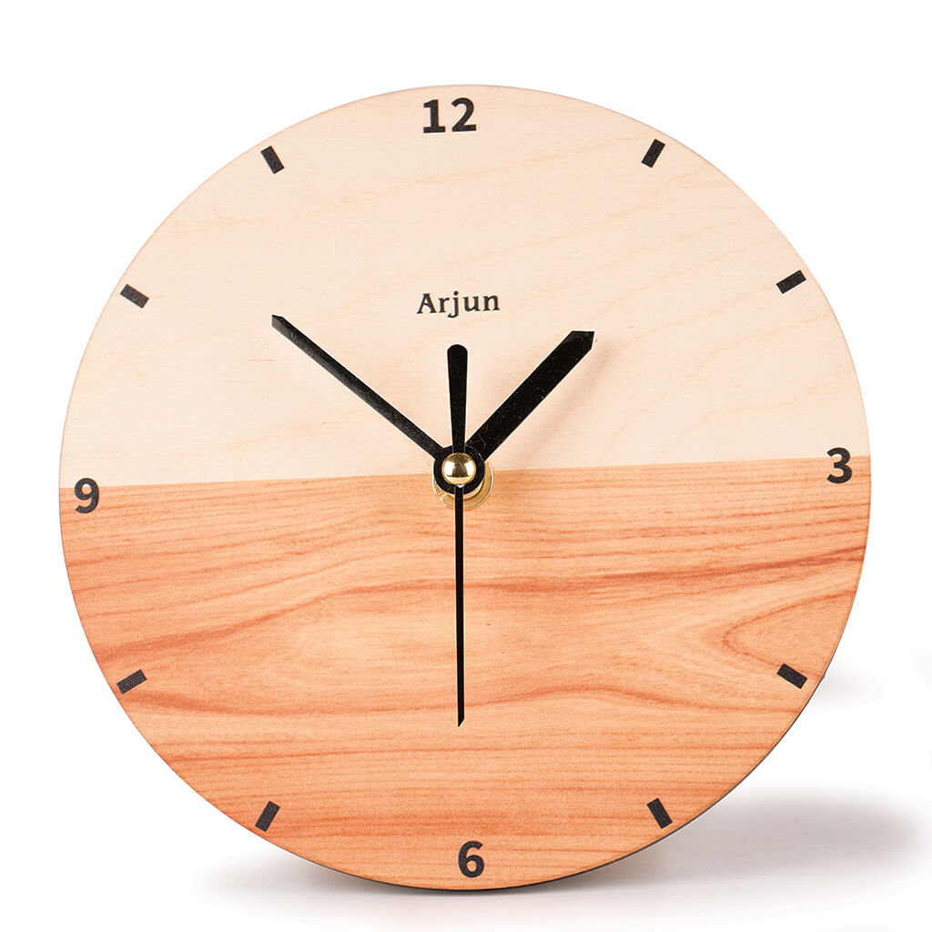 Personalized Minimal Wooden Clock | COD not available