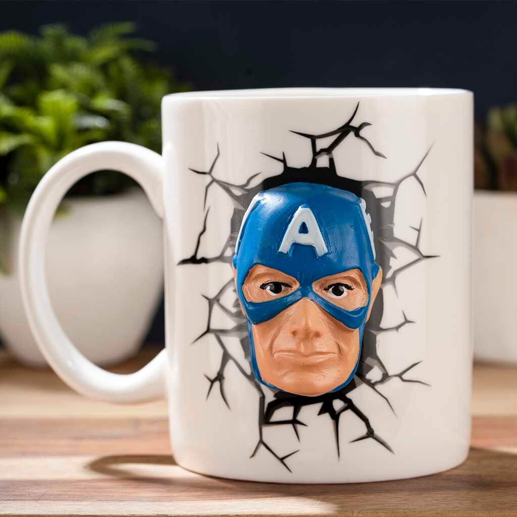 3D Captain America Mug
