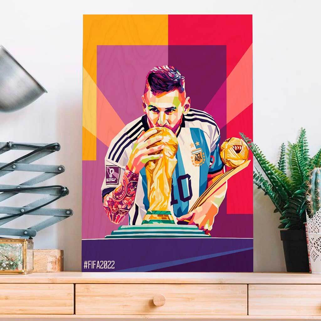 Messi Printed Wooden Frame