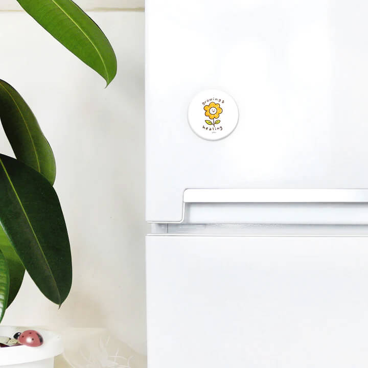 Growing & Healing Badge With Magnet