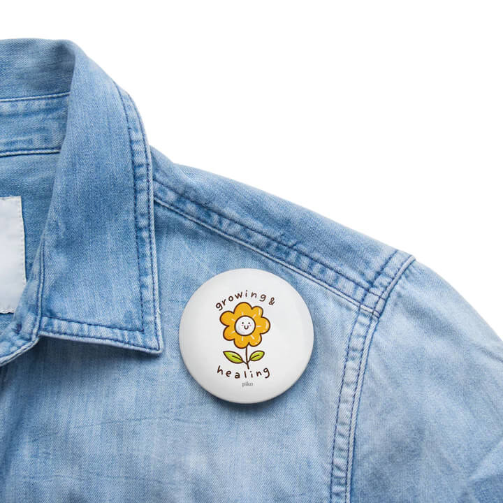 Growing & Healing Badge With Magnet