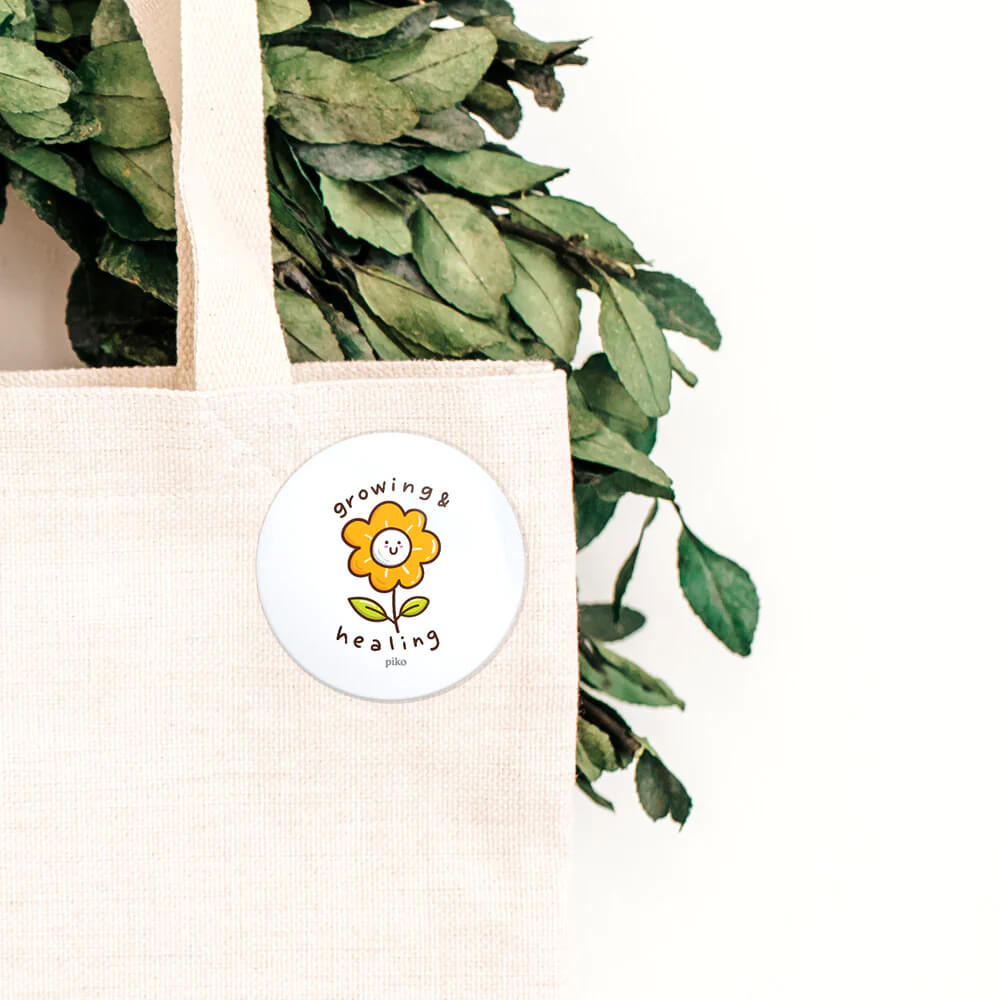 Growing & Healing Badge With Magnet
