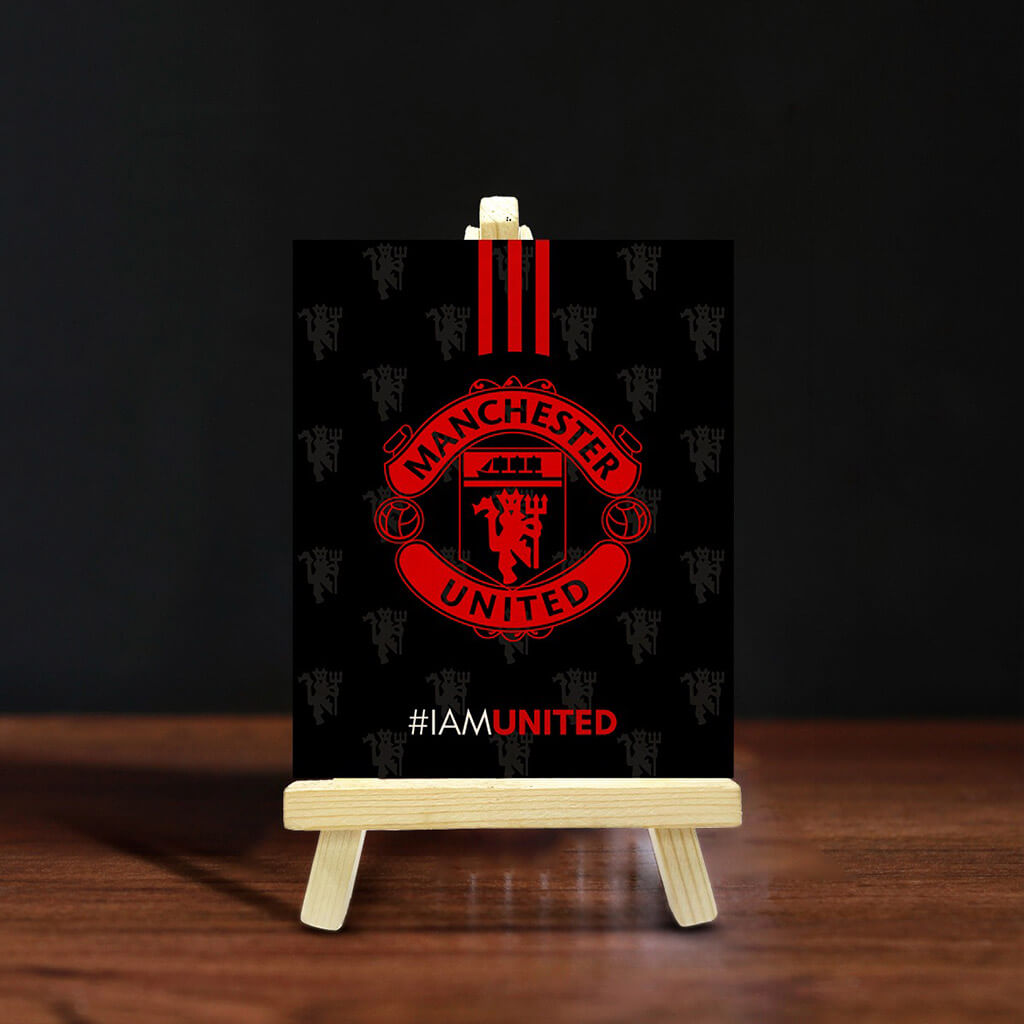 Man United Pine Easel Stand