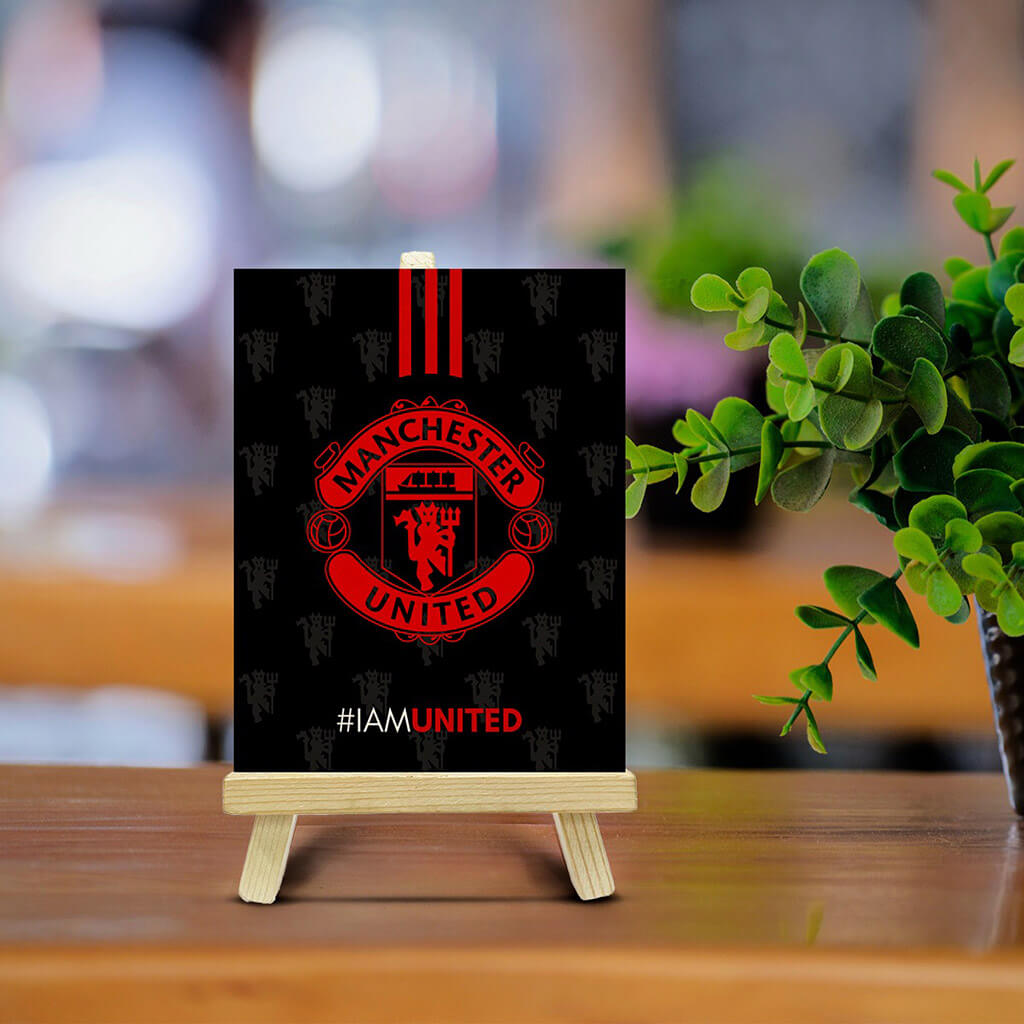 Man United Pine Easel Stand