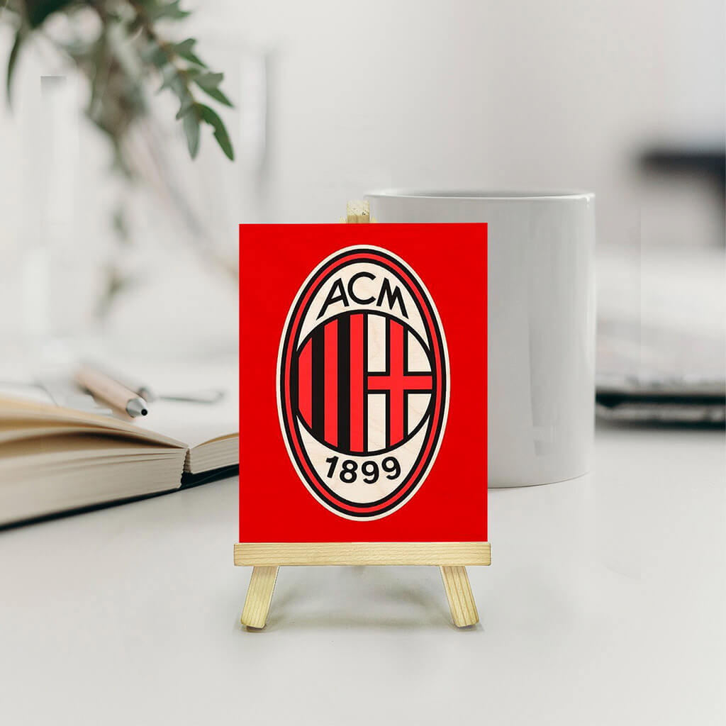 AC Milan Pine Easel Stand