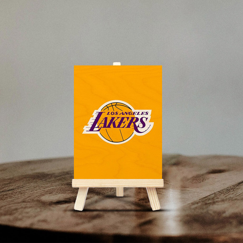 Los Angeles Lakers Pine Easel Stand