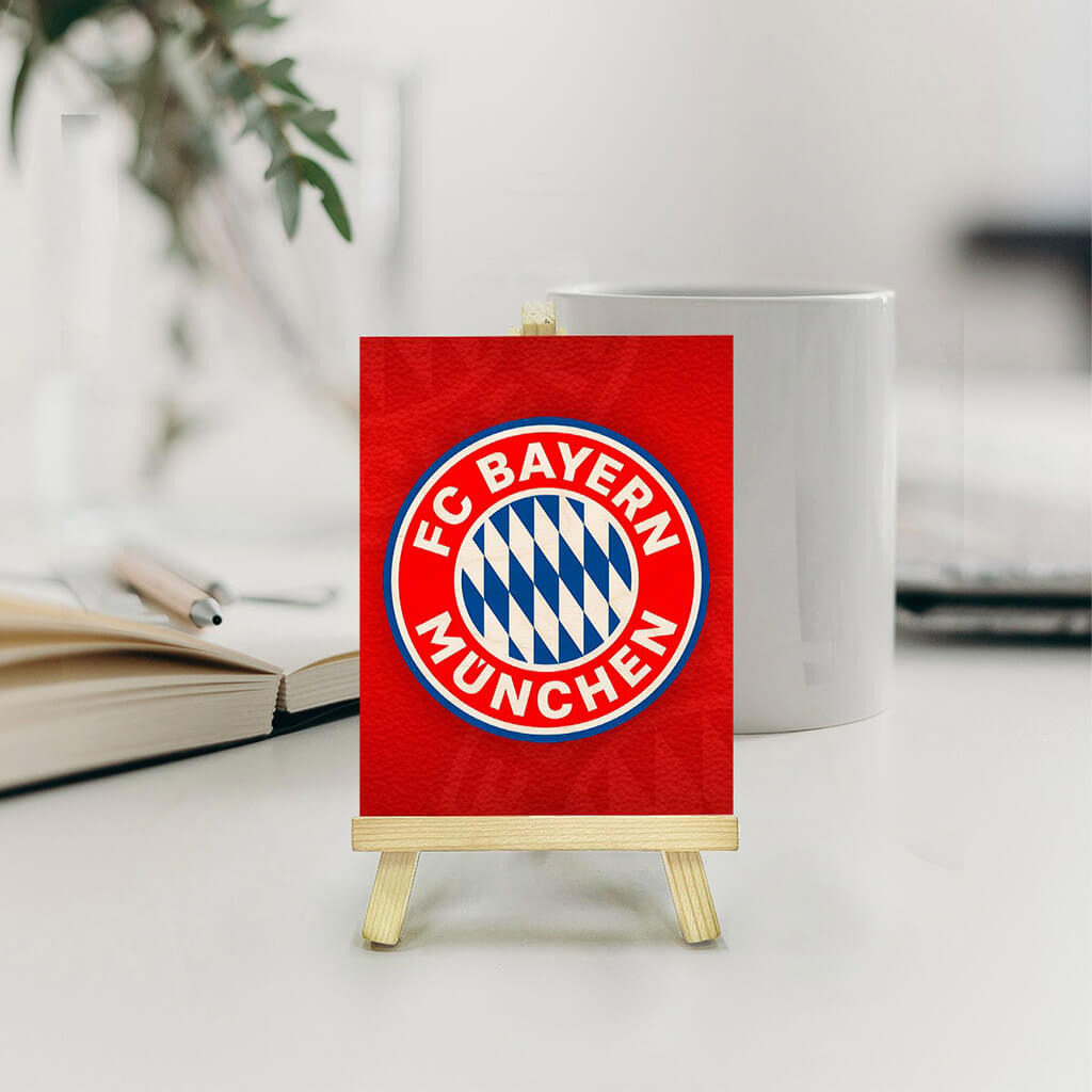 FC Bayern Munich Pine Easel Stand