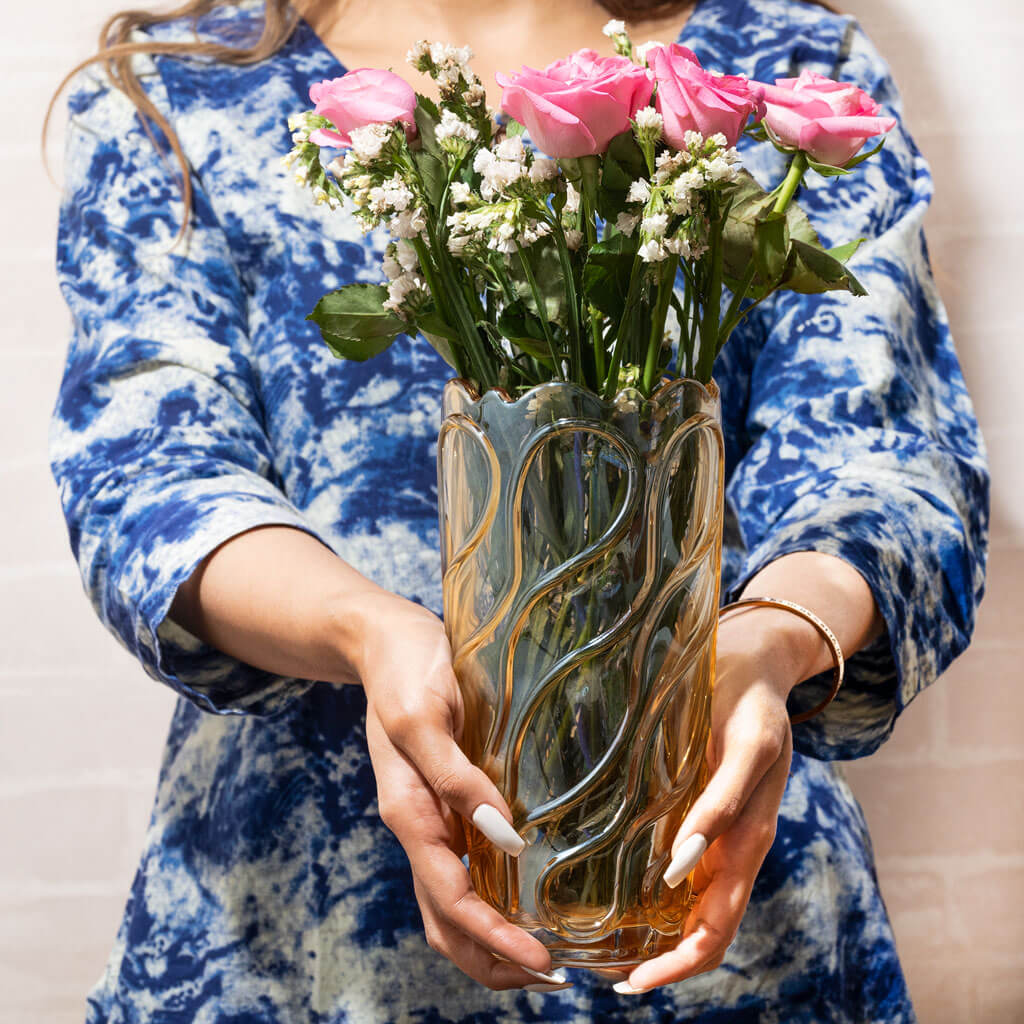 Crystal Glass Flower Vase